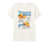Vintage Spanish Orange Naranjada Fresca Retro Citrus Fruit C Premium T-Shirt