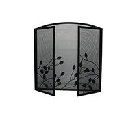 Vintage Spark Stove Guard Firescreen Fireguard Nursery Safety Protector Cover Leaf Design Fireside Home Decor