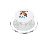 Vintage Sparrow Dad Father's Day Bird Lover Family PopSockets PopGrip for MagSafe