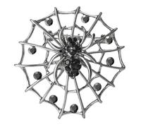 Vintage Spider Brooch for Women,Gothic Crystal Rhinestone Spider Brooches Pins Victorian Style Web Lapel Pin Elegant Clothing Hat Bag Skirt Accessories Christmas Halloween Costume Jewelry, L, Enamel