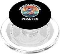 Vintage Spider The World Needs More Pirates Lover PopSockets PopGrip for MagSafe
