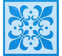 Vintage Spikes Pattern Stencil: Mylar Airbrush Wall Art Painting Crafts | DIY-A4 Stencil - Design Size (170 x 170 mm)