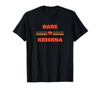 Vintage Spiritual Hare Krishna Retro Flower and Bird Writing T-Shirt