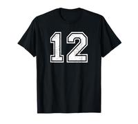Vintage Sport Number 12 Twelve T-Shirt