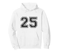 Vintage Sport Number 25 Twenty-Five Pullover Hoodie