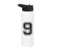 Vintage Sport Number 9 Nine Stainless Steel Insulated Water Bottle