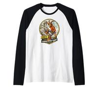Vintage Sports Climb, Alpine-Ibex Mountain-Climber, Climbing Raglan Baseball Tee