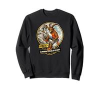 Vintage Sports Climb, Alpine-Ibex Mountain-Climber, Climbing Sweatshirt