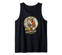 Vintage Sports Climb, Alpine-Ibex Mountain-Climber, Climbing Tank Top