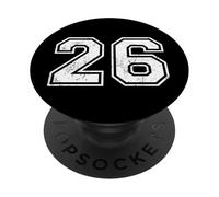 Vintage Sports Numbers 26 Twenty-Six PopSockets Adhesive PopGrip
