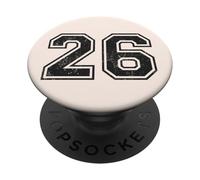 Vintage Sports Numbers 26 Twenty-Six PopSockets Adhesive PopGrip