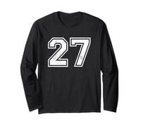 Vintage Sports Numbers 27 Twenty-Seven Long Sleeve T-Shirt