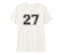 Vintage Sports Numbers 27 Twenty-Seven Premium T-Shirt