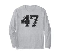 Vintage Sports Numbers 47 Forty-Seven Long Sleeve T-Shirt