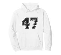 Vintage Sports Numbers 47 Forty-Seven Pullover Hoodie