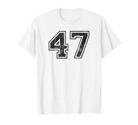 Vintage Sports Numbers 47 Forty-Seven T-Shirt