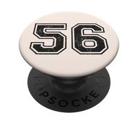 Vintage Sports Numbers 56 Fifty-Six PopSockets Adhesive PopGrip