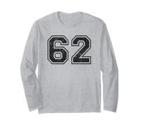 Vintage Sports Numbers 62 Sixty-Two Long Sleeve T-Shirt