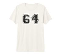 Vintage Sports Numbers 64 Sixty-Four Premium T-Shirt