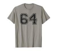 Vintage Sports Numbers 64 Sixty-Four T-Shirt