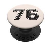Vintage Sports Numbers 76 Seventy-Six PopSockets Adhesive PopGrip