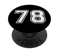 Vintage Sports Numbers 78 Seventy-Eight PopSockets Adhesive PopGrip