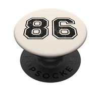 Vintage Sports Numbers 86 Eighty-Six PopSockets Adhesive PopGrip