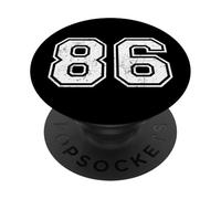 Vintage Sports Numbers 86 Eighty-Six PopSockets Adhesive PopGrip
