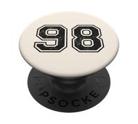 Vintage Sports Numbers 98 Ninety-Eight PopSockets Adhesive PopGrip