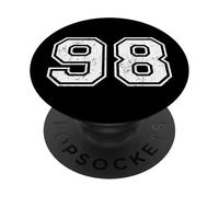 Vintage Sports Numbers 98 Ninety-Eight PopSockets Adhesive PopGrip
