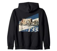 Vintage Sportscar Type 35 Retro Design for Connoisseurs Zip Hoodie