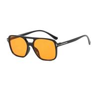 Vintage Square Sunglasses for Women Men Retro Large Square Frame 70s Sun Glasses UV400 Protection Shades Summer Eyeglasses