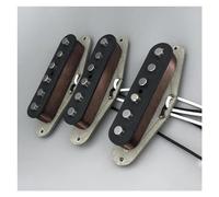 Vintage SSS Handwound Guitar Pickups Grey Bottom Plate 42 Enamel Wires Pickups Set
