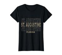 Vintage St. Augustine Florida Value Graphic T-Shirt, Women, Black, XL