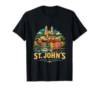 Vintage St Johns Antigua and Barbuda Travel Landmark Gift T-Shirt