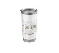 Vintage St. Louis Park Minnesota Stainless Steel Insulated Tumbler
