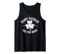 Vintage St Patrick Ora Pro Nobis Traditional Catholic Tank Top