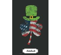 Vintage St Patricks Day Irish American Flag Shamrock USA Notebook: Great Funny St Patricks Day Notebook Simple Lined Blank Paper With 6x9 in, 110 ... For Girlfriend Or Boyfriend, Wife Or Husband