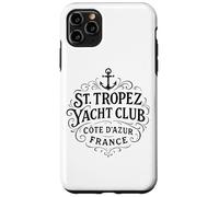 Vintage St. Tropez Yacht Club Black Print Case for iPhone 11 Pro Max