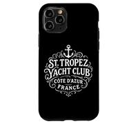 Vintage St. Tropez Yacht Club White Print Case for iPhone 11 Pro
