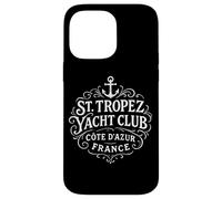 Vintage St. Tropez Yacht Club White Print Case for iPhone 14 Pro Max