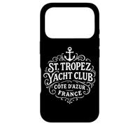 Vintage St. Tropez Yacht Club White Print Case for iPhone 17 Pro