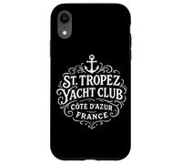 Vintage St. Tropez Yacht Club White Print Case for iPhone XR