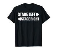 Vintage Stage Left Stage Right Funny Actor Theater Drama T-Shirt