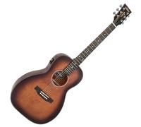 VINTAGE STAGE SERIES PARLOUR ELECTRO GUITAR - ANTIQUED