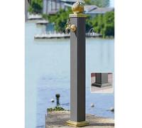 Vintage Stainless Steel Outdoor Fountain with Anti-Freeze Tap Garden Watering Car Wash & Irrigation F-Type High Style Durable & Decorative Garden Feature