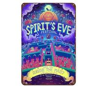 Vintage Stardew Valley Spirit's Eve Metal Tin Sign - Home & Club Wall Art Decor (8" x 12")