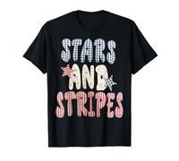 Vintage Stars and Stripes Patchwork T-Shirt