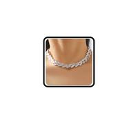 Vintage Statement Geomteric Necklace for Women,14K Gold Plated Chic Metal Adjustable Choker Necklace, Trendy Birthday Anniversary Jewelry Gifts, L, Metal, No Gemstone