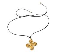 Vintage Statement Waterproof Gold Reasonable Price Tarnish Free Plated Irregular Flower Necklace